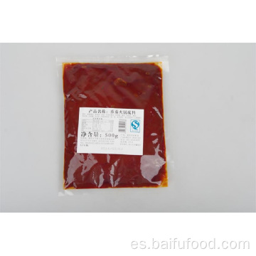 Material de fondo de olla caliente salsa de tomate